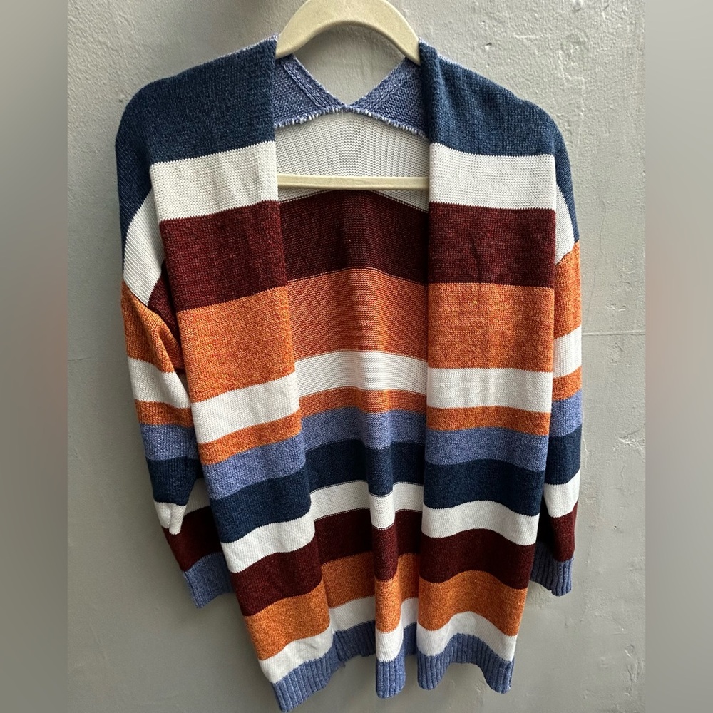 No brand Striped Open Cardigan size M